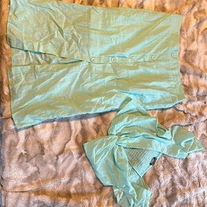 Size large mint skirt set.